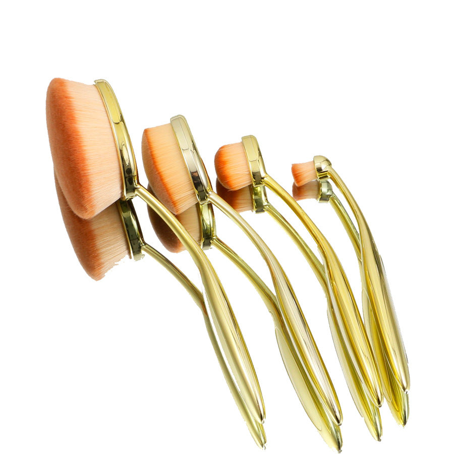 Japanese Hot Selling Oval Foundation Brush Toothbrush-shaped Powder Contour Makeup Brush