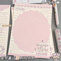 Dreamy Fairy Tale A5 Tear-Off Notepad, Thickened Cartoon Design for Study and Sketching