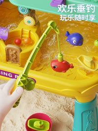 Kids' Play Kitchen Dishwasher Toy with Water Park Features