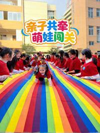 Rainbow Stripe Grass Sliding Mat for Kids Outdoor Play