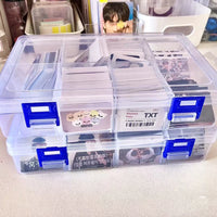 Clear Card Sticker Film Postcard Storage Box Student Stationery Multifunctional Desktop Organizer