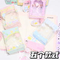 Soft Pastel Clear Ita Bag Coin Purse Keychain Mini Cosmetic Pouch for Students