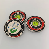 Golf Green Reading Level with Double-Sided Chip Marker for Slope Putting Aid