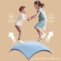 Indoor/Outdoor Fitness Trampoline with Handlebar & Pull-up Bar for Kids & Adults