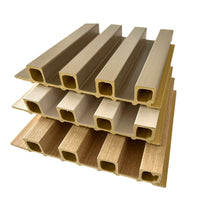 PVC Decorative Wall Panels for Living Room TV Background - 3D Grille Design