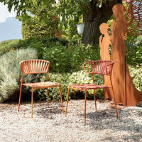 Rattan Weave Outdoor Dining Chair for Balcony Patio Garden Hotel