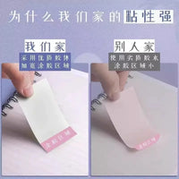 Morandi Color Sticky Notes for Students, High-Value Aesthetic Memo Pads, Strong Adhesive Tearable Note Paper for Study and Organization