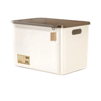 Household Storage Bins with Lids for Snacks, Toys, and Cosmetics - Rectangular Desktop Organizer Baskets