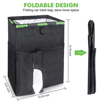 Multi-functional Car Seat Back Organizer with Tissue Holder and Storage Bag
