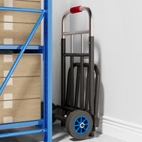Foldable Portable Hand Truck with Telescopic Handle for Shopping, Luggage, and Parcels