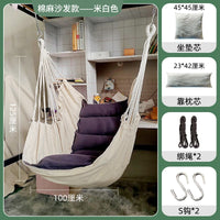Canvas Hammock Chair Portable Outdoor Swing for Dormitory Balcony Indoor Home Adult Sofa