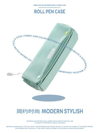 Never Cabbage Pencil Case Large Capacity High Aesthetic Minimalist Solid Color Korean Style for Middle School Students