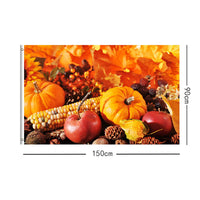 Thanksgiving Harvest Photography Backdrop Wall Tapestry for Indoor Decoration 150x90cm