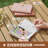 A6 Korean Style Woven Strap Journal Notebook with Loose-Leaf Pages