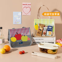 Portable Insulated Lunch Bag for Students and Office Workers, Handheld Bento Box Tote