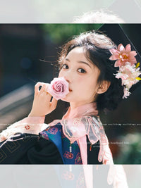 Floral Hair Clip for Women, Beach Vacation Flower Hairpin Side Clip, Decorative Headwear for Hair Styling