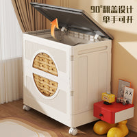 Kids' Large Capacity Toy Storage Bin with Flip Lid - Organizer for Dolls and More