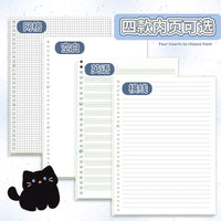 B5 Goldfish & Kitten Loose-Leaf Notebook with Detachable Coils, Thickened Cartoon Student Journal