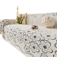 Cationic Flannel Sofa Cover Winter Warm Sofa Throw Blanket