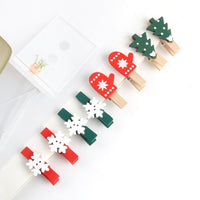 Christmas Photo Wall Decor Kit with Twine, Wooden Clips, and Burlap Ribbon