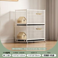 Foldable Pigeon Breeding Cage with Divider and Tray for Home Use