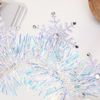 Christmas Snowflake Sequin Headband for Holiday Parties and Photo Props