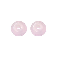 17-Color Glass Imitation Jade Flat Round Beads for DIY Jewelry Making