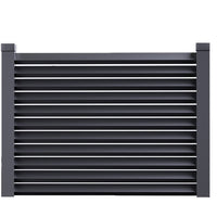 Aluminum Alloy Louvered Fence Panel for Villa Garden Courtyard