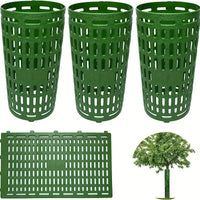 Tree Trunk Protector Board for Greening Projects - Black and Green Tree Seedling Guard