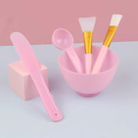 Silicone Mask Bowl Set with Applicator Tools for Facial Spa