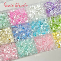 12-Grid Low Saturation Glass Seed Beads Kit for DIY Jewelry Making