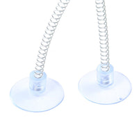 Interactive Suction Cup Cat Toy with Feather and Bell