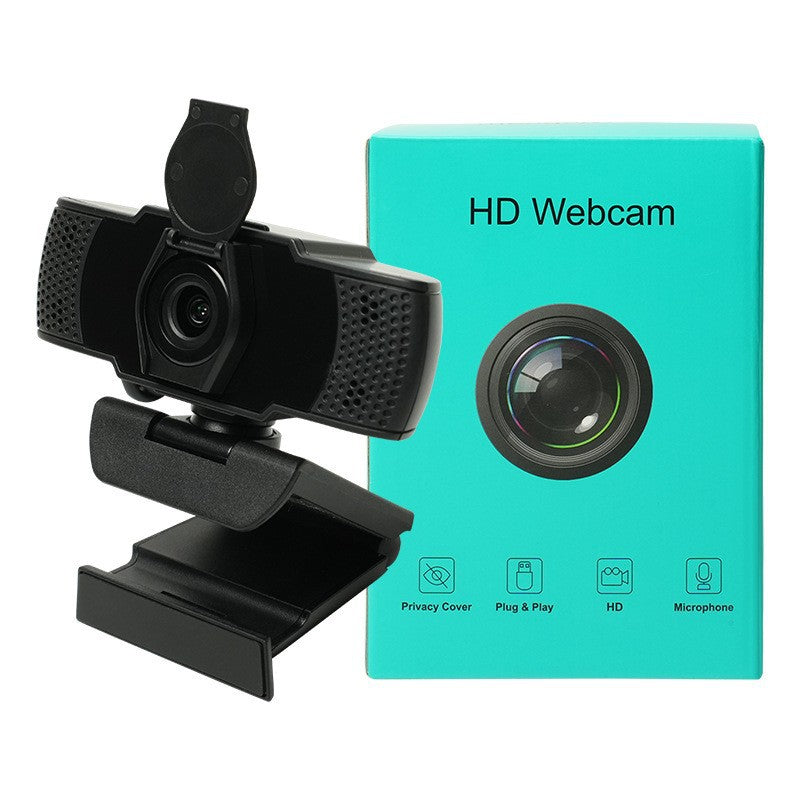 1080P Fixed-Focus HD USB Webcam with Microphone for PC