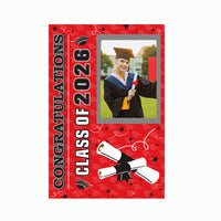 2026 Graduation Season Garden Flag Party Yard Decoration Polyester Linen Hanging Flag Banner