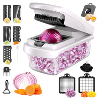 Multi-functional Rotary Vegetable Slicer Shredder Grater Fruit Potato Cutter for Kitchen