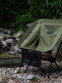 SWS Outdoor Moon Chair with Sunshade Canopy for Camping and Fishing