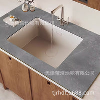 Diatomaceous Earth Kitchen Countertop Drain Mat, Quick Dry Sink Faucet Absorbent Pad for Bathroom Vanity