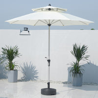 Outdoor Patio Umbrella with Crank Lift, UV Protection, Market Garden Sunshade for Beach, Deck, and Poolside