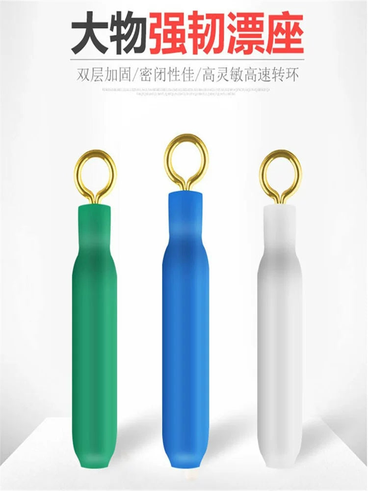 Reinforced Silicone Fishing Float Seats for Heavy-Duty Angling, Copper Head Swivel Float Holders