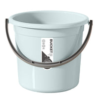 Large Capacity Portable Water Bucket with Scoop, Thickened Durable Plastic Storage Pail for Home Outdoor Use