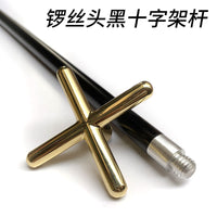 Billiard Pool Cue Rest Head, Cross Spider Bridge Head for Snooker Billiard Table, High and Low Position Cue Holder