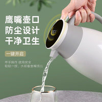 Portable Press-Type Thermos with Glass Liner for Home and Dorm, 2L