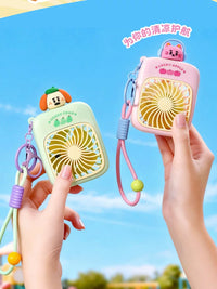 Cute Animal USB Rechargeable Portable Mini Desk Fan for Travel