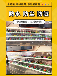 Hot Wheels 1:64 Diecast Car Display Case Wooden Acrylic Storage Box for Tomica Models