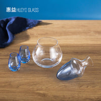 Japanese Style Double-Walled Ice Wine Decanter & Warmer for Sake, Whiskey, Coffee - All-Season Use