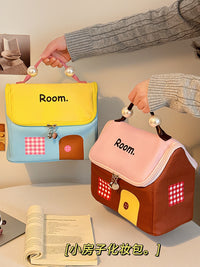 Dopamine Portable Cosmetic Bag for Women, Large Capacity Waterproof Travel Toiletry Organizer