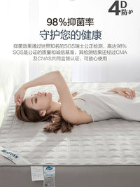 Pure Cotton Fitted Sheet Quilted Mattress Protector Dust Cover Thickened Bedding Set