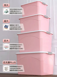 Extra Large Plastic Storage Bins with Lids for Clothes, Toys, and Home Organization