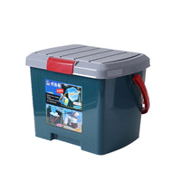 Portable Fishing Bucket with Seat, Thickened Plastic Multi-functional Live Fish and Car Wash Bucket