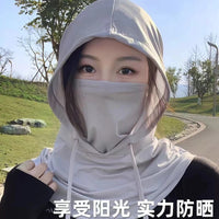 Summer UV Protection Neck Gaiter Face Mask with Arm Sleeves for Outdoor Sports